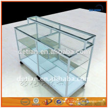 Shanghai moderne en verre en aluminium vitrine armoire en métal présentoir en métal portable étagère en métal comptoir présentoir